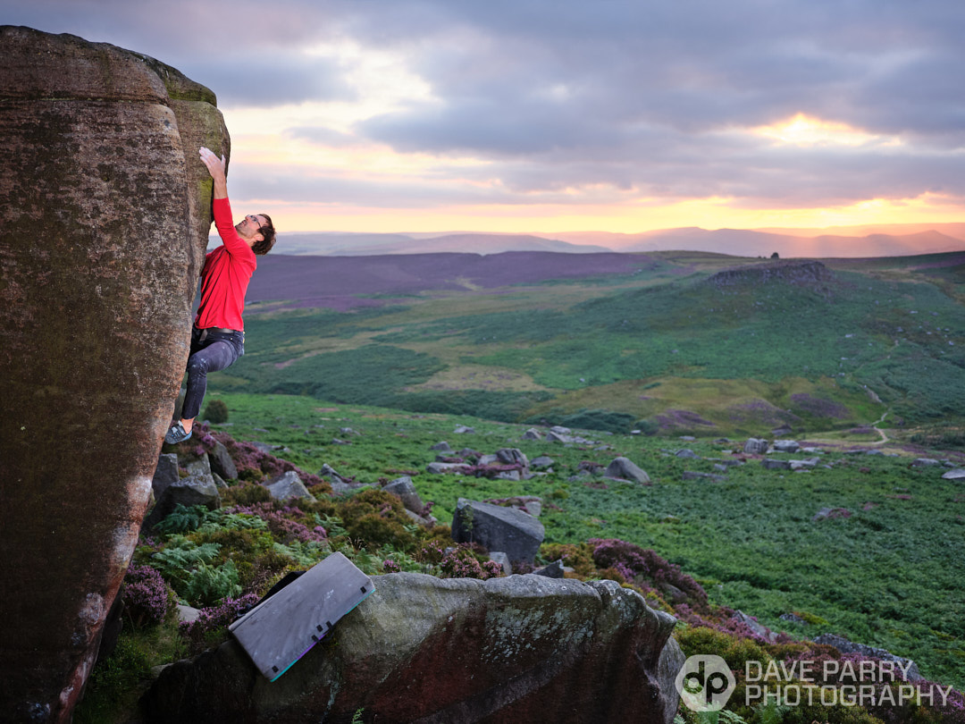 Climber in the Peak District