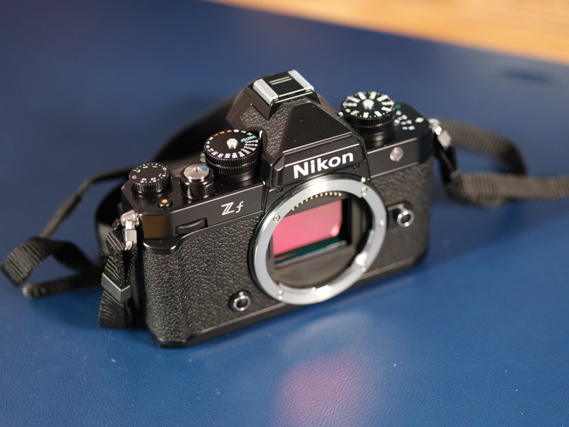 Nikon ZF on Blue Background Harrison Cameras